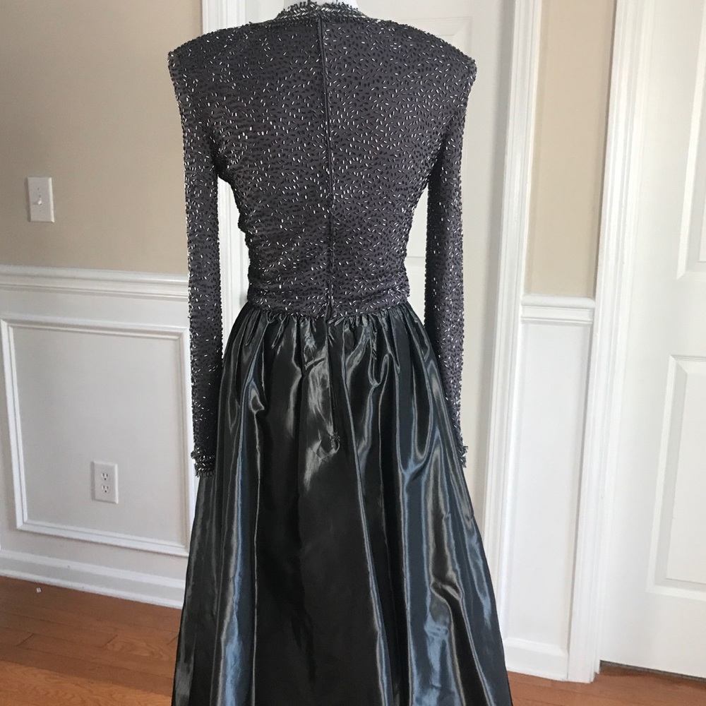 Vtg Victoria Royal sequin beaded ball gown dress - Picture 7 of 8